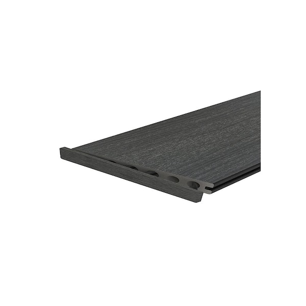 NewTechWood UltraShield 16 ft. Hawaiian Charcoal Angle End Cap for Composite Decking Boards (10 Per Bag)