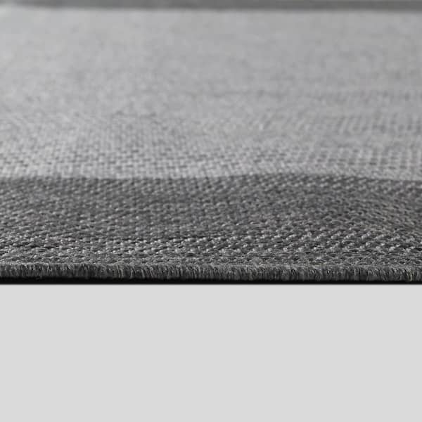 Greige Indoor Outdoor Rugs Large Grey Flatweave Garden Mat Waterproof Runner  Rug