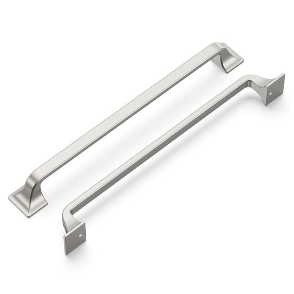 HICKORY HARDWARE Forge 8-13/16 in. (224 mm) Satin Nickel Cabinet Pull (5-Pack)