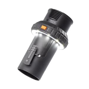 2-1/2 in. LED Lighted Passthrough Accessory Cuff Shop Vac Attachment for RIDGID Wet Dry Vacuum Hoses and Wands