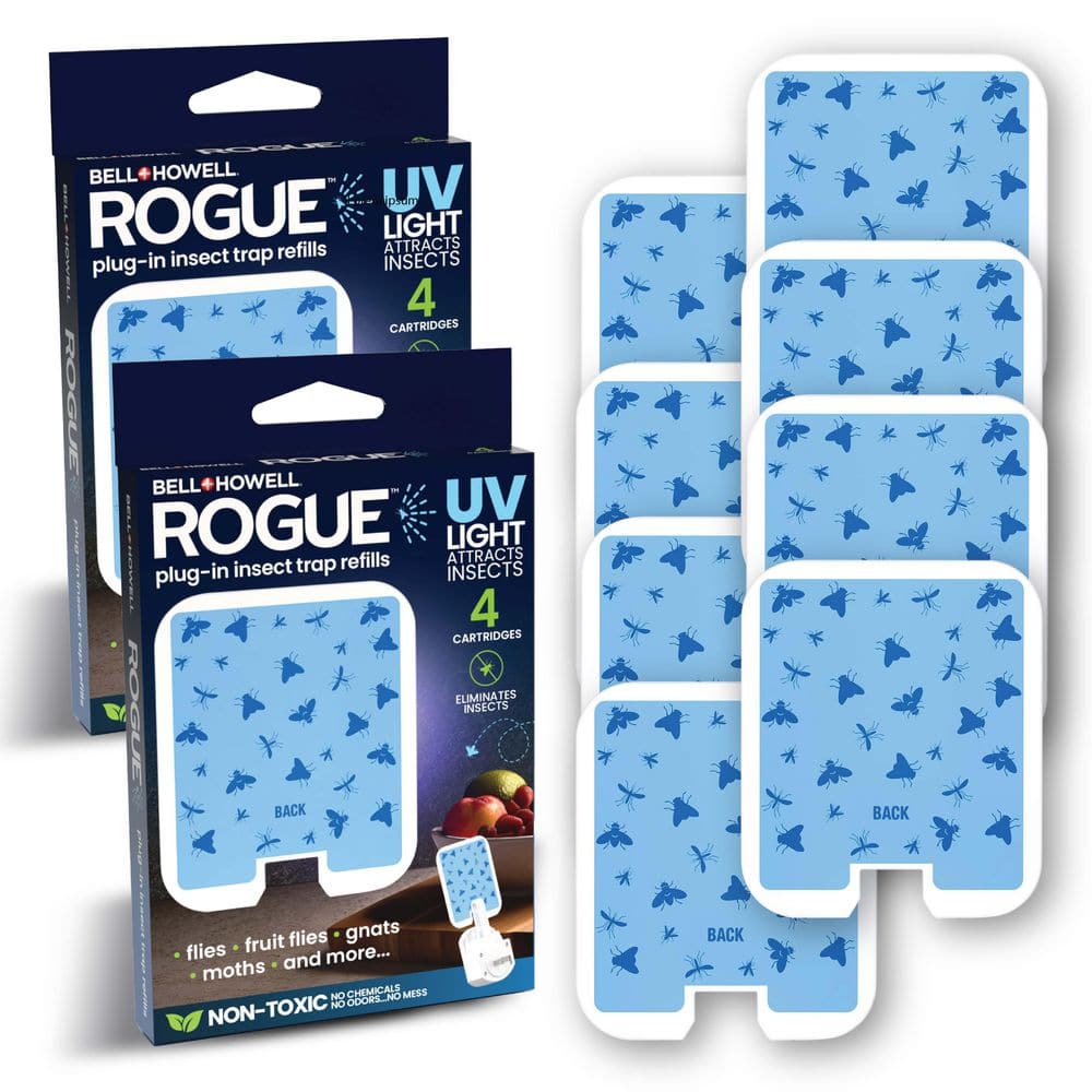 Bell + Howell Rogue Indoor Plug-In Insect Trap Cartridge Refills 8