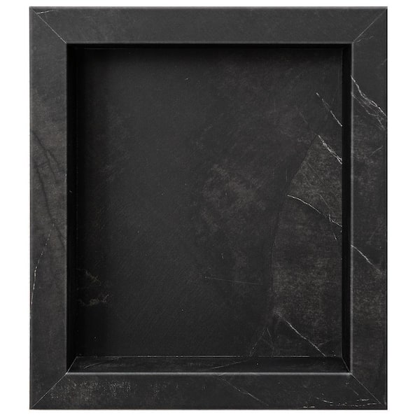 PALISADE 15.5 in. W x 3.75 in. H x 17.5 in. D Vinyl Waterproof Shower Niche Insert in Black Ice