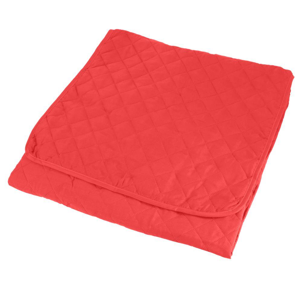 Reversible Burgundy and Black Quilted Sofa Protector