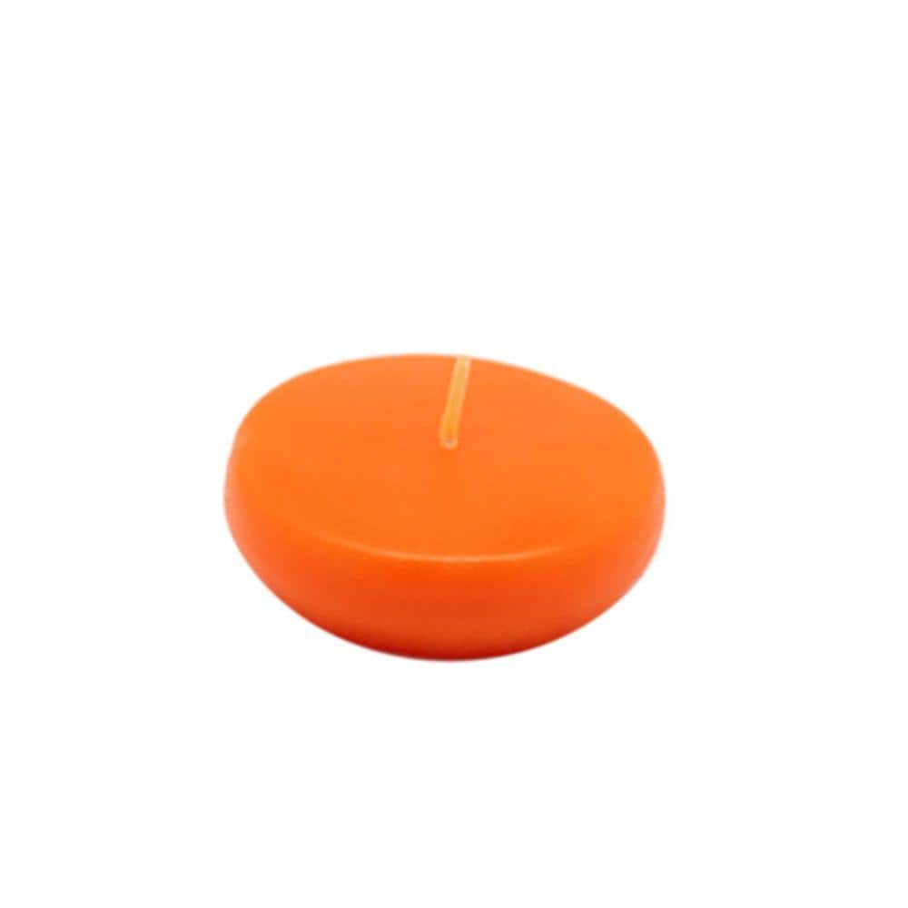 UPC 858620002498 product image for Zest Candle 2.25 in. Orange Floating Candles (Box of 24) | upcitemdb.com