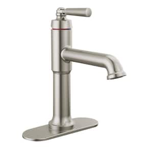 Saylor Single Handle Single Hole Bathroom Faucet in Stainless Steel
