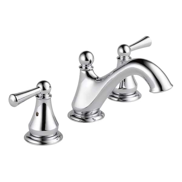 Delta Haywood 8 In Widespread 2 Handle Bathroom Faucet Chrome 35999lf - How To Remove A 3 Hole Delta Bathroom Faucet