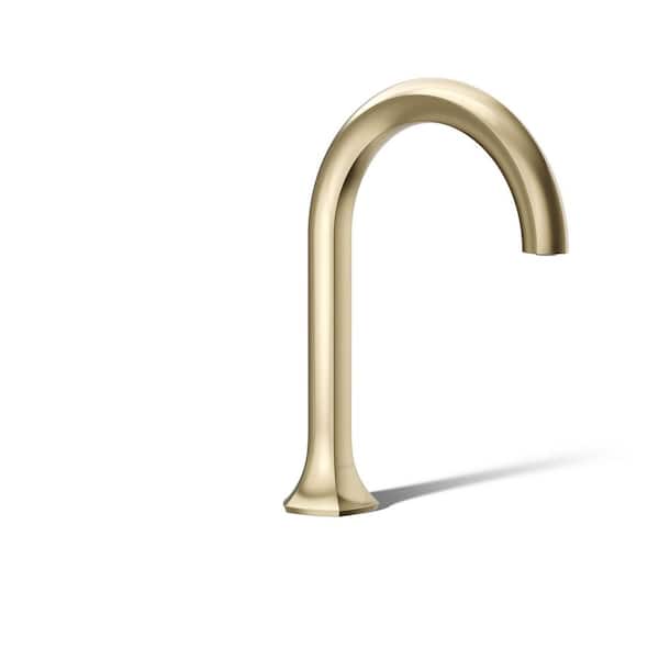 KOHLER Occasion Deck-Mount Bath Spout With Cane Design in Vibrant French Gold