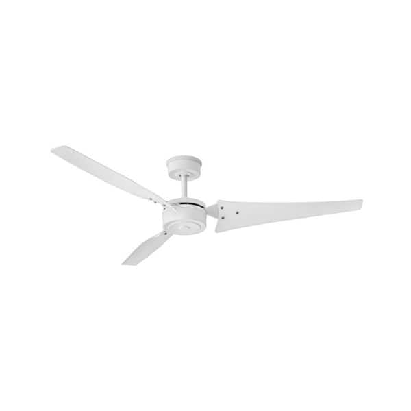 HINKLEY Mistral 60.0 in. Indoor/Outdoor Matte White Ceiling Fan with Remote Control