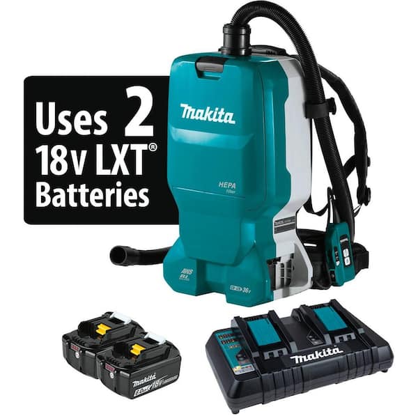 Makita 18-Volt X2 LXT (36V) 1.6 Gal. Bagged Cordless Dry Dust