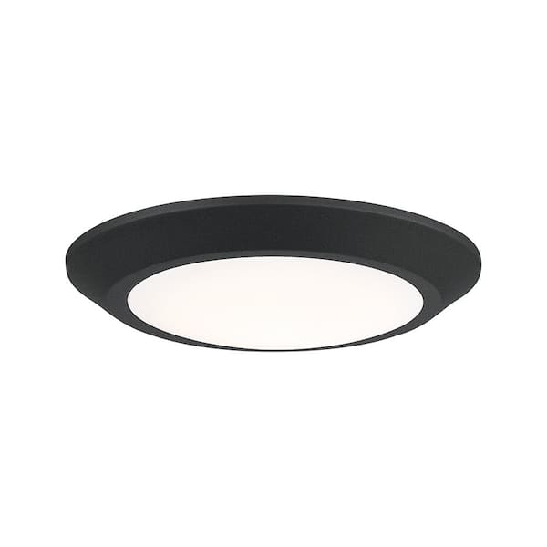 Quoizel Verge 7.75 in. Earth Black LED Flush Mount