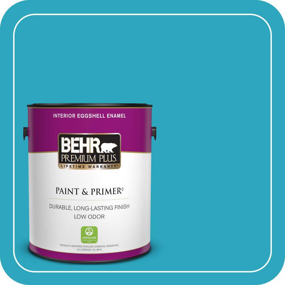 1 gal. #MQ4-52 Gulf Waters Eggshell Enamel Low Odor Interior Paint & Primer price history on PriceWatchPro