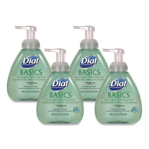 Basics 15.2 oz. Honeysuckle Scent Hypoallergenic Foaming Hand Soap (4-Pack)