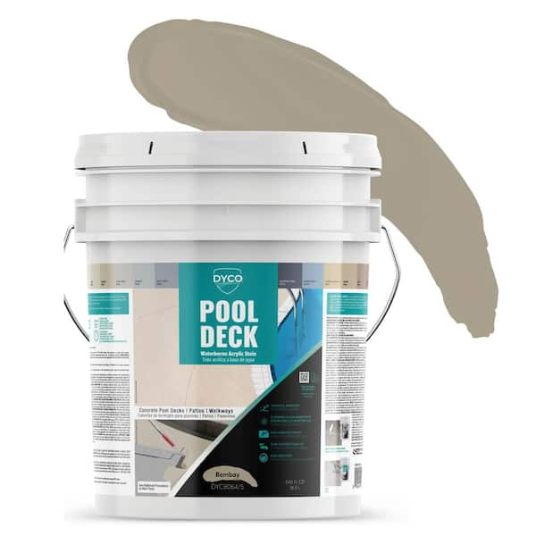 Dyco Paints Pool Deck 5 gal. 9064 Bombay Low Sheen Waterborne Acrylic Stain