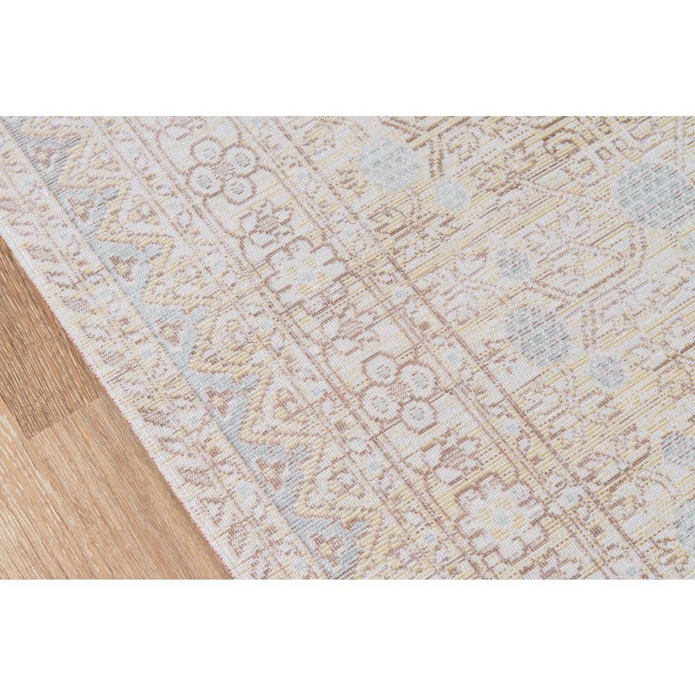 Modern Elegance Braided Blue Synthetic Rectangular Rug 5'3" x 7'3"