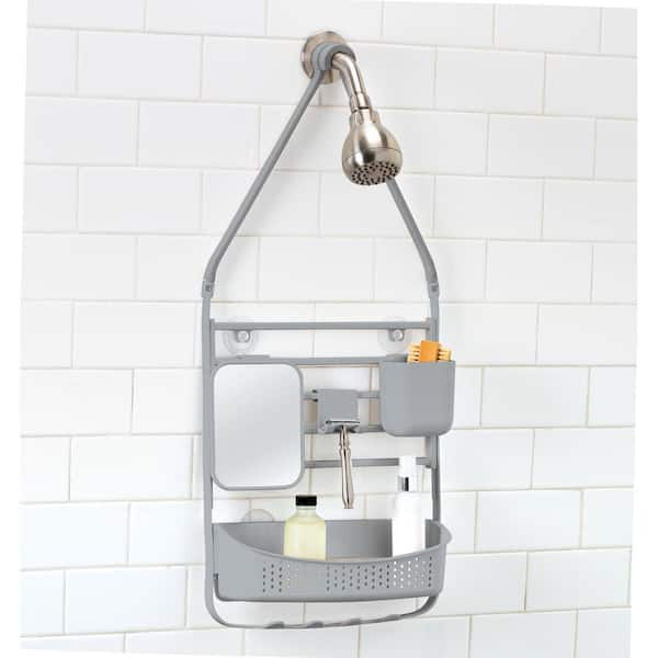 Bath Bliss 2-Way Convertible Shower Caddy in Grey 27190-GREY - The Home  Depot