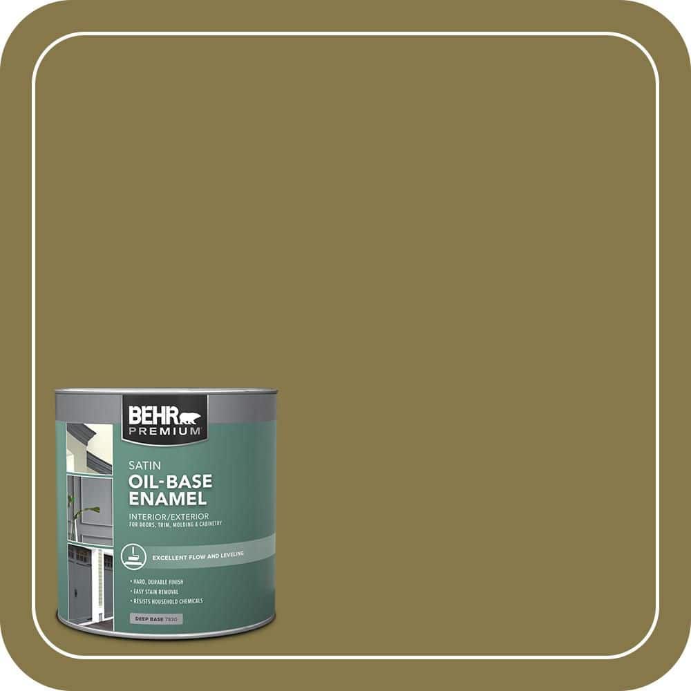 1 qt. #M330-7 Green Tea Leaf Oil-Based Satin Enamel Interior/Exterior Paint price history on PriceWatchPro