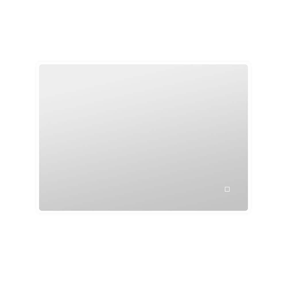 40 in. W x 28 in. H Large Rectangular Frameless Wall-Mount Anti-Fog LED Lig
