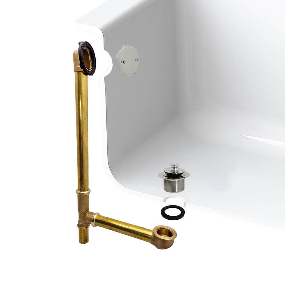 22 in. Brass Bath Waste in Polished Nickel price history on PriceWatchPro