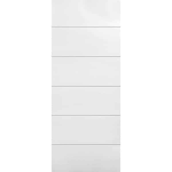 Masonite 32 in. x 80 in. Melrose Primed Hollow Core Composite Interior Door Slab