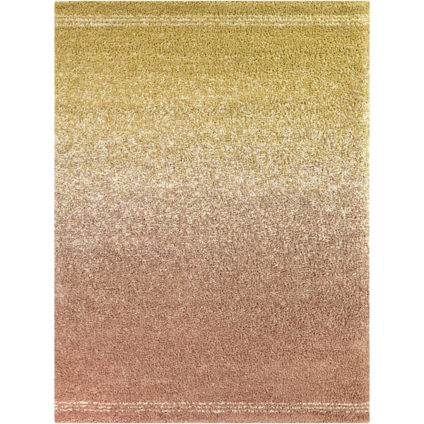 Cybele Orange 5 ft. 3 in. x 7 ft. Gradient Area Rug