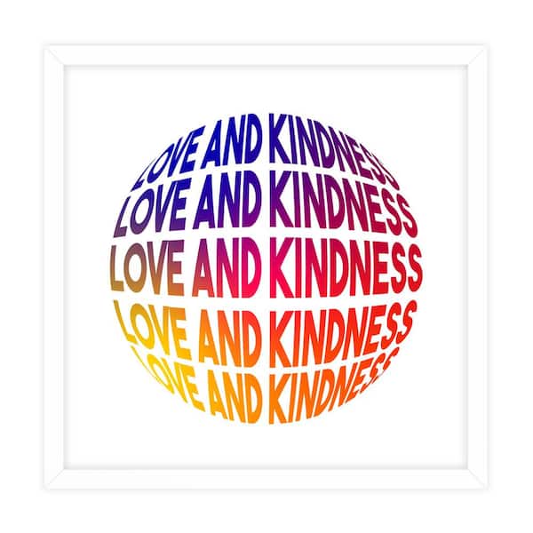 Unbranded Dimensional Word Art Framed Typography Art Print 18 in. x 18 in.