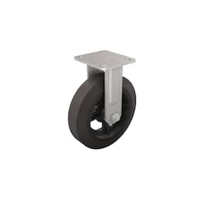 8 in. Solid Rubber Rigid Caster for Mortar Buggy