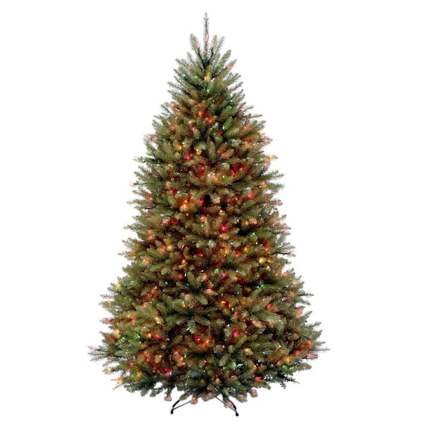 National Tree Company 6.5 ft. Dunhill Fir Artificial Christmas Tree with Multicolor Lights