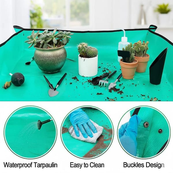 Phewnyzo 44-Piece Succulent Tool Kit w/ 39.4 in.Repotting Mat,19