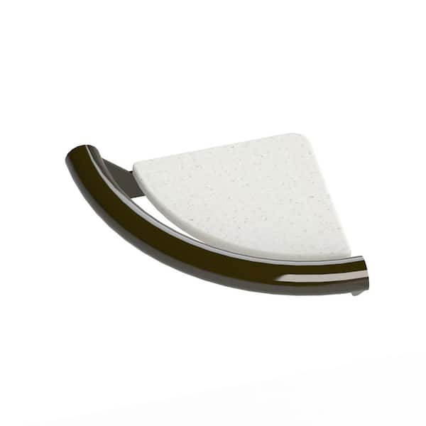 INVISIA 9 in. Concealed Screw Grab Bar and Corner Shelf, Designer Grab Bar, ADA Compliant Up to 500 lbs. in Oil Rubbed Bronze