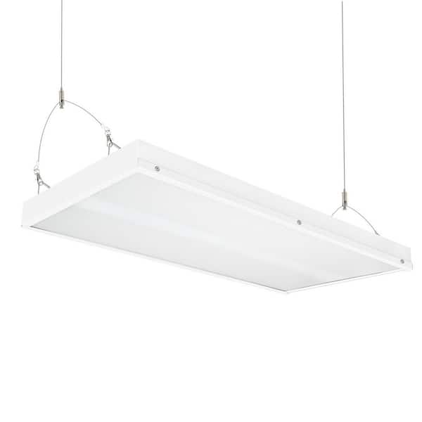 2 ft. 400-Watt Equivalent Integrated LED Linear High Bay Light White Shop Light 16000 Lumens 5000K Bright ETL Listed