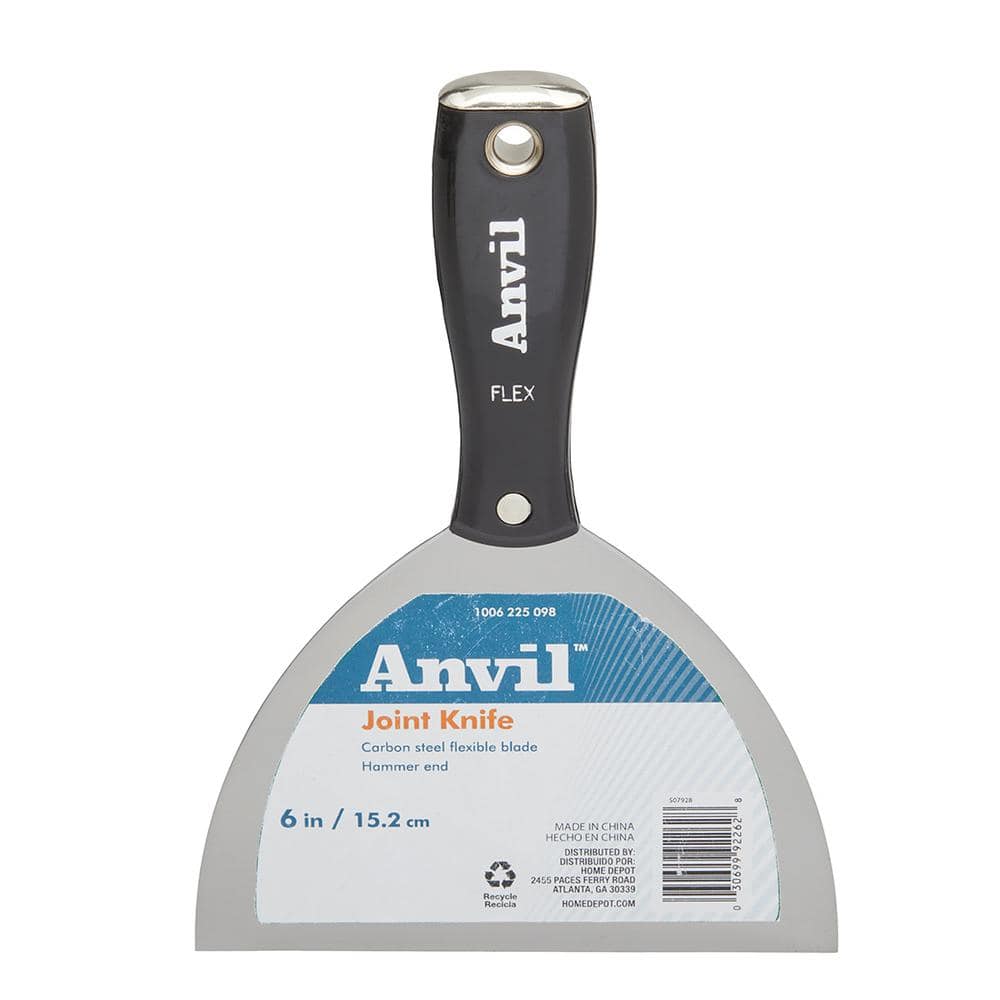 6 in. Hammer-End Steel Joint Knife with Plastic Handle