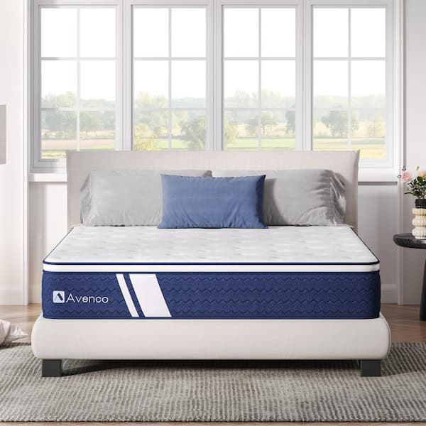 Avenco Support Twin XL Medium 12 in. Hybrid Mattress, With Cooling Gel Infused