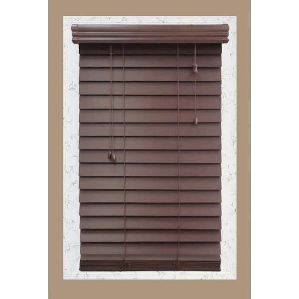 Home Decorators Collection Brexley 2-1/2 in. Premium Wood Blind - 30.5 in. W x 64 in. L (Actual Size 30 in. W x 64 in. L )