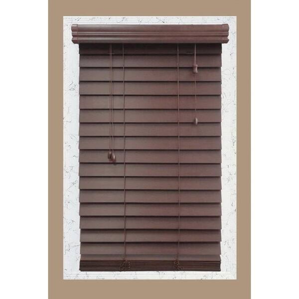 Home Decorators Collection Brexley 2-1/2 in. Premium Wood Blind - 19 in. W x 72 in. L (Actual Size 18.5 in. W x 72 in. L )