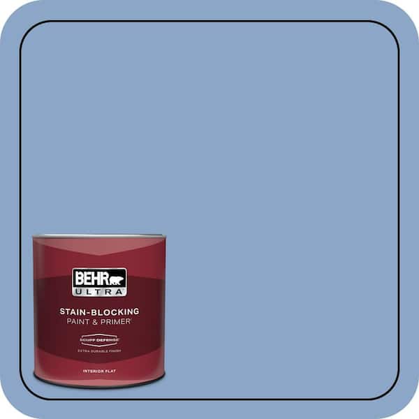 BEHR ULTRA 1 qt. #590D-4 Romantic Isle Extra Durable Flat Interior Paint & Primer