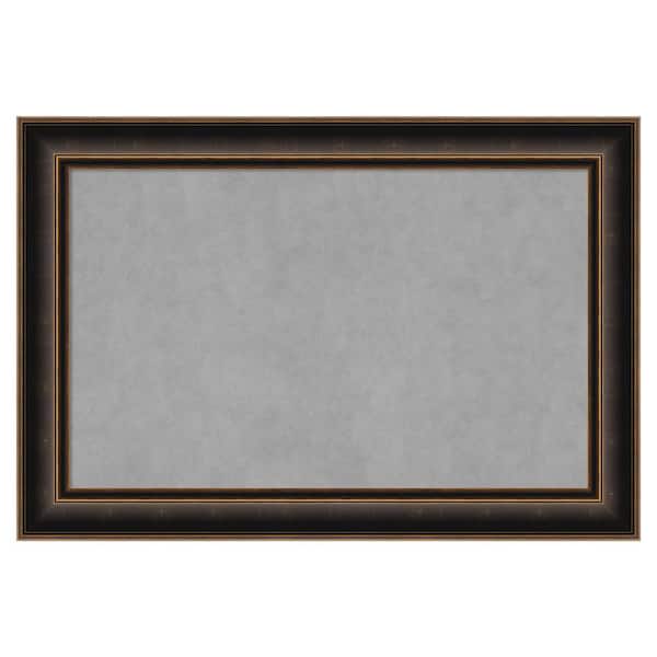 Amanti Art Villa Oil Rubbed Bronze 38 in. x 26 in. Framed Magnetic Board