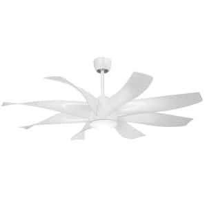 Dream Star 60 in. Integrated LED Indoor White Ceiling Fan with Light with Remote Control