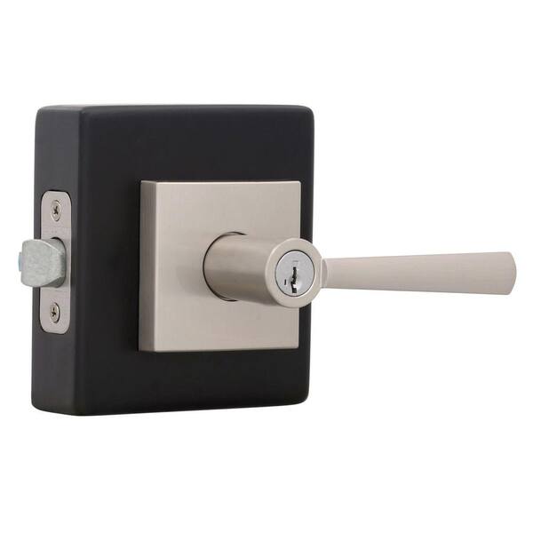 HaHeHo Patio Sliding Door Handle Set – Mortise Lock With Key Cylinder, Fits 1-1/2" To 1-3/4" Door Thickness, 3-15/16" Screw Spacing, White