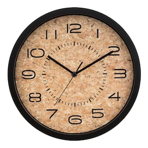 12 In. Felix Cork Analog Quartz Wall Clock