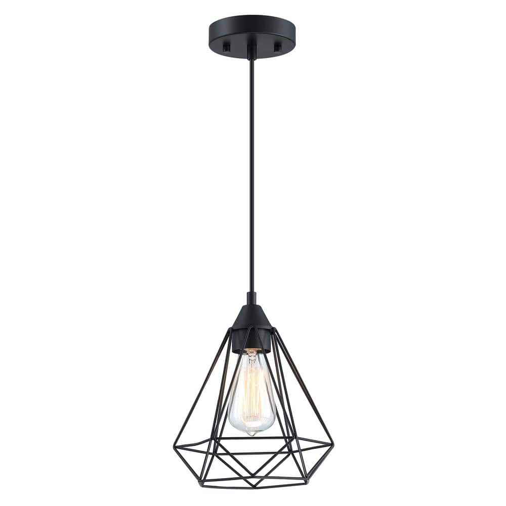 Dawn 1-Light Matte Black Mini Chandelier (1-Pack) UTO-51111-A - The ...