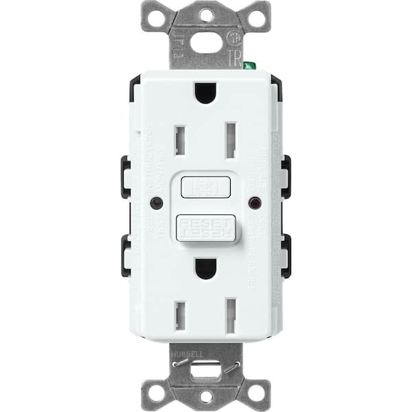 Lutron Claro 15-Amp Tamper Resistant Duplex Receptacle, Glacier White (SCR-15-GFST-GL)