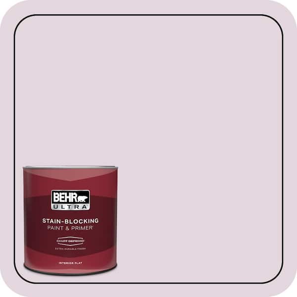 BEHR ULTRA 1 qt. #S110-1 Secret Scent Extra Durable Flat Interior Paint & Primer