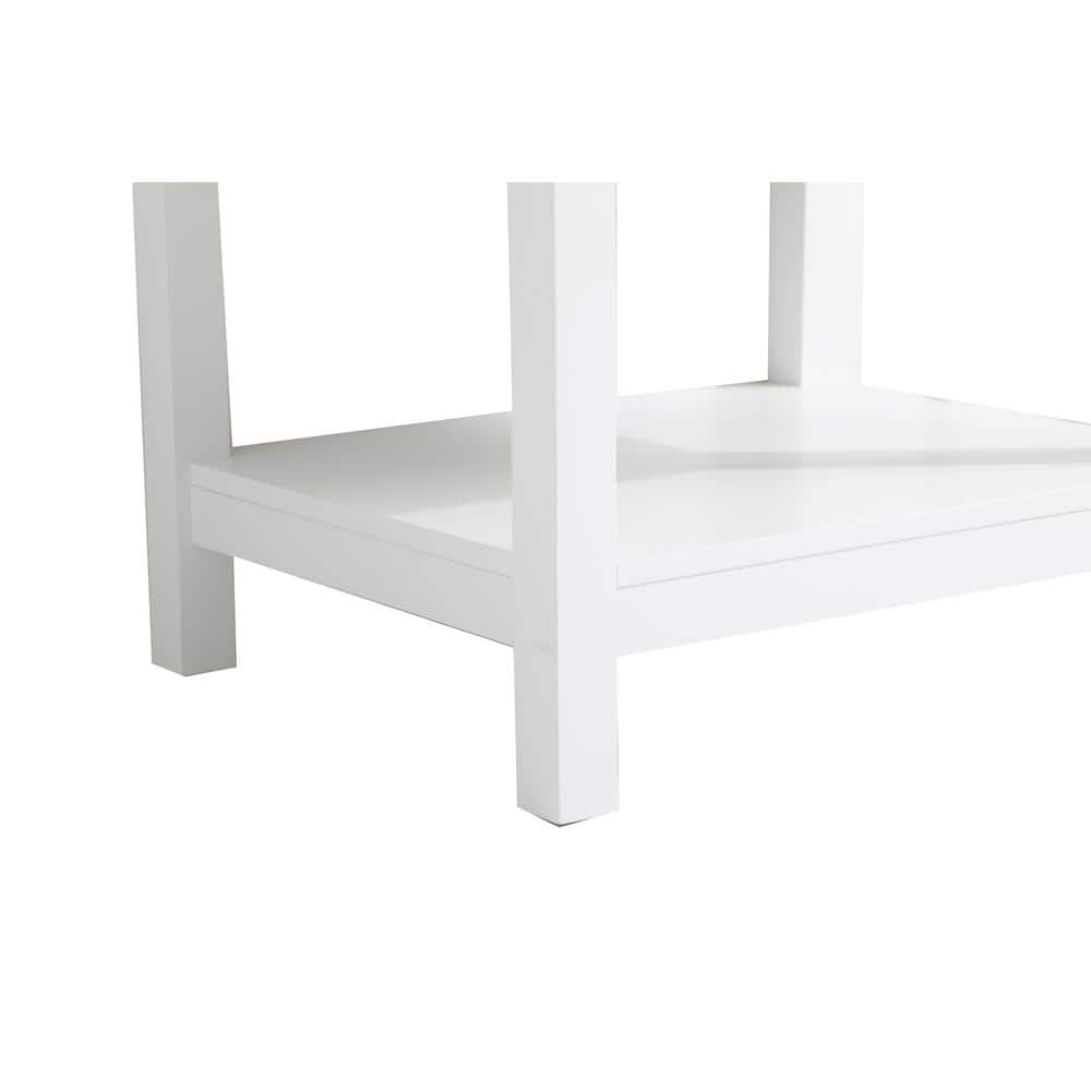 Sinclaire 24" White Quartz Top Traditional Bathroom Vanity