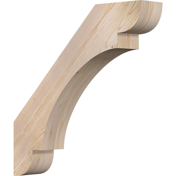 Ekena Millwork 5 1/2"W x 30"D x 30"H Olympic Smooth Knee Brace, Douglas Fir