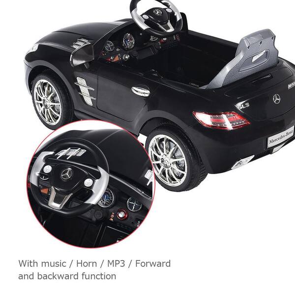 Costway Mercedes Benz Sls Electric R C Mp3 Kids Ride On Car Battery Toy Ty311749bk The Home Depot