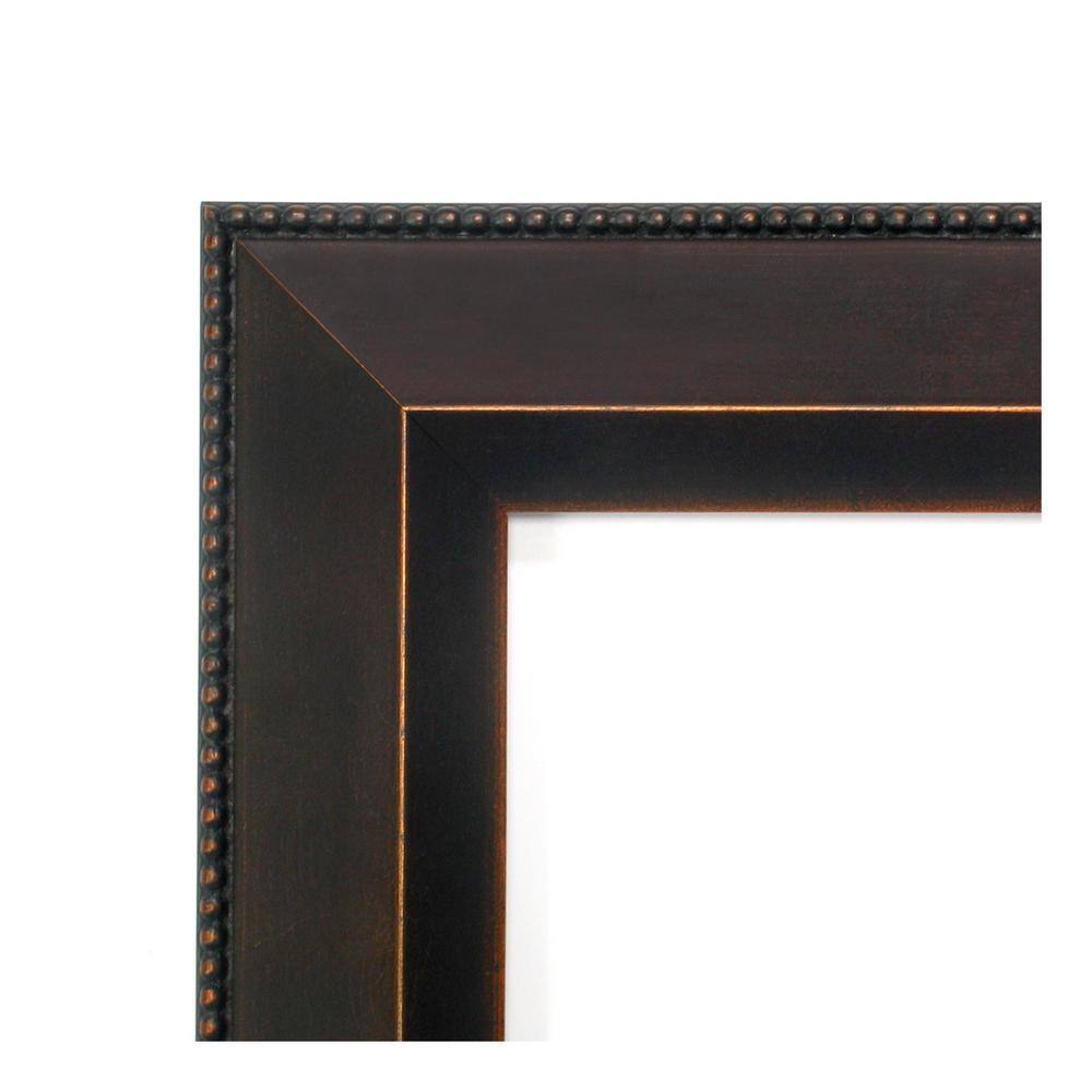 Signore Bronze Beveled Wood Vanity Wall Mirror 28.25 x 40.25 in.