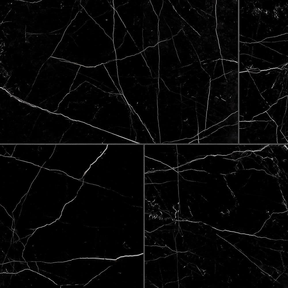 Corso Italia Impero Black 24 In X 48 In Marble Look Porcelain Floor corso-italia-impero-black-24-in-x-48-in-marble-look-porcelain-floor