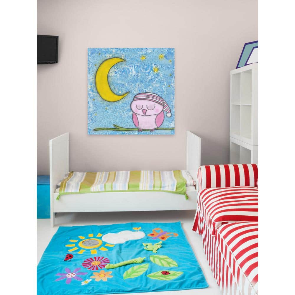 24 in. H x 24 in. W ""Sweet Dreams Owlie"" by Tatijana Lawrence Printed Canvas Wall Art, Multi-Colored -  Marmont Hill, MH-LAW-36-C-24