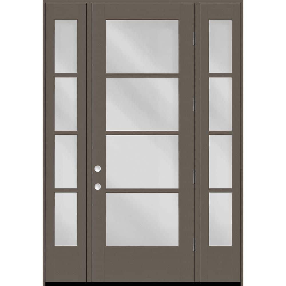 Legacy 68 x 96 in. Icon 4L Modern Clear Glass LHOS Kindling Fiberglass Prehung Front Door w/ 2-14 in. SL 6-9/16 in. Jamb price history on PriceWatchPro