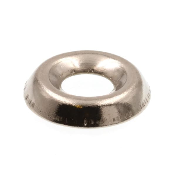 Prime-Line #6 Nickel Plated Steel Countersunk Finishing Washers (50-Pack)